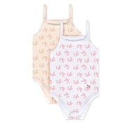 Feathers Leafy Style Tank Top Bodysuits Baby Girl Undershirts – Super Soft One-piece For Toddler (2 Pack)