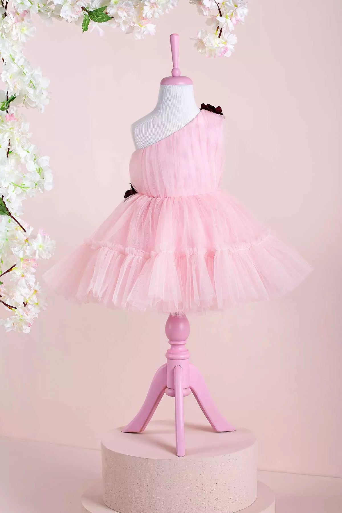 Felicity Pink Flower Party Dress