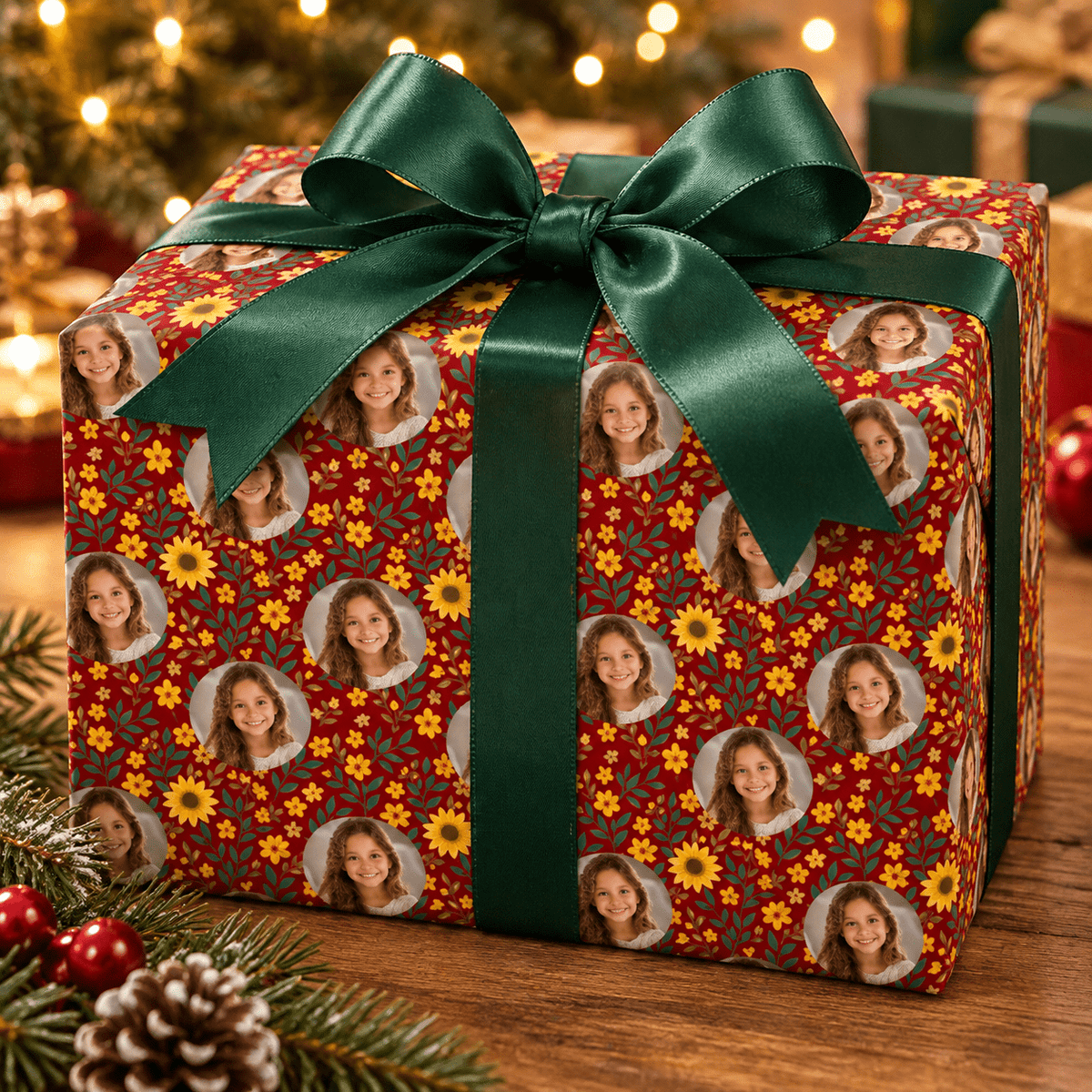 Personalized Sunny Whispers Wrapping Paper | Custom Gift Wrap