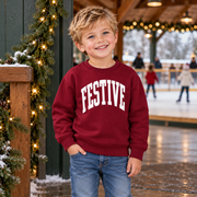 Festive Varsity Pullover