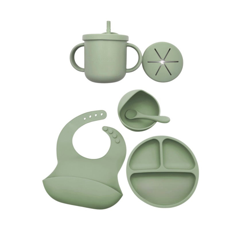 Heypeacock Baby And Toddler Feeding Sets, Food-grade Silicone (lilac)