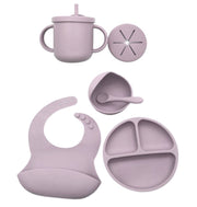 Heypeacock Baby And Toddler Feeding Sets, Food-grade Silicone (lilac)