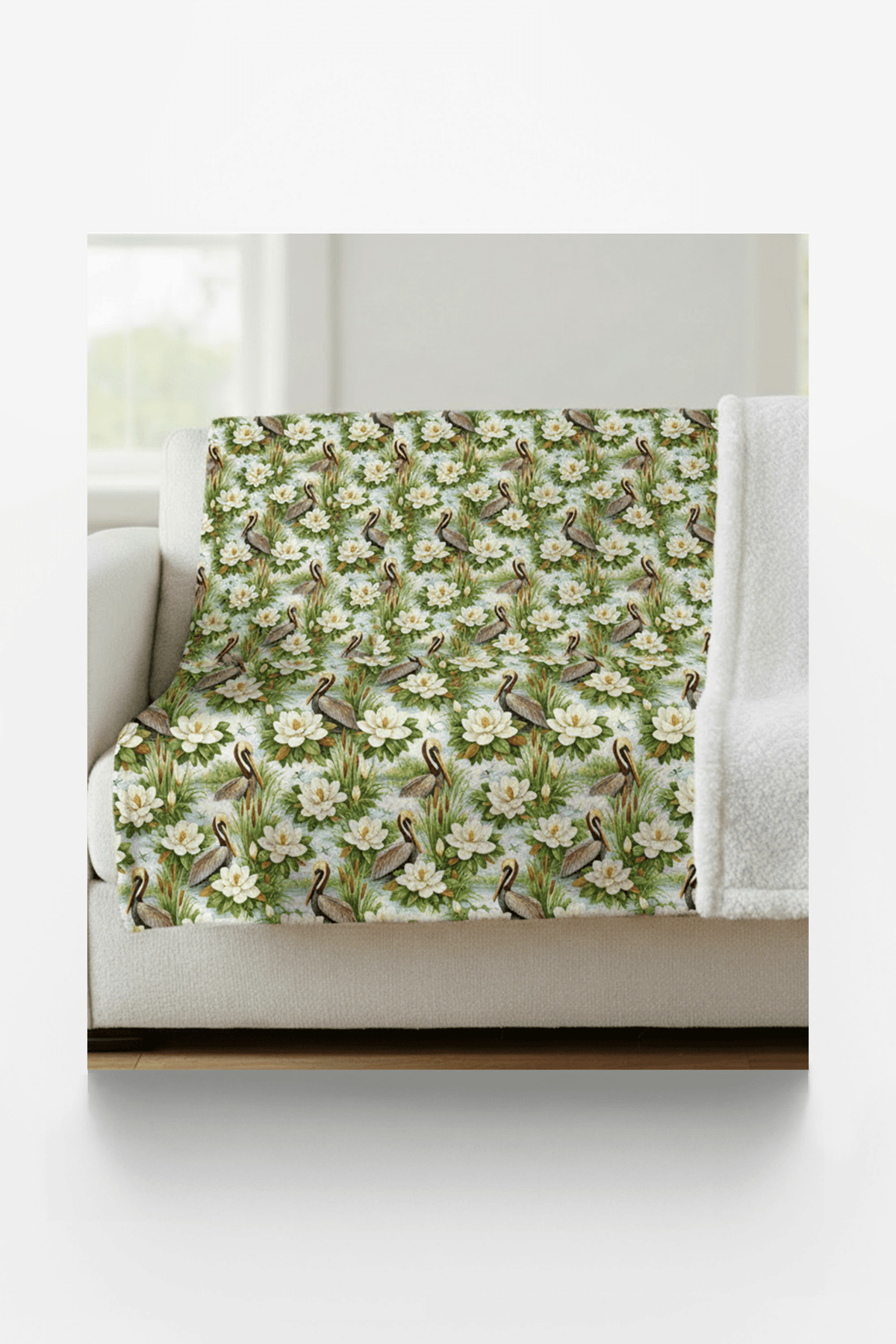 Louisiana Flora & Fauna Sherpa Blanket