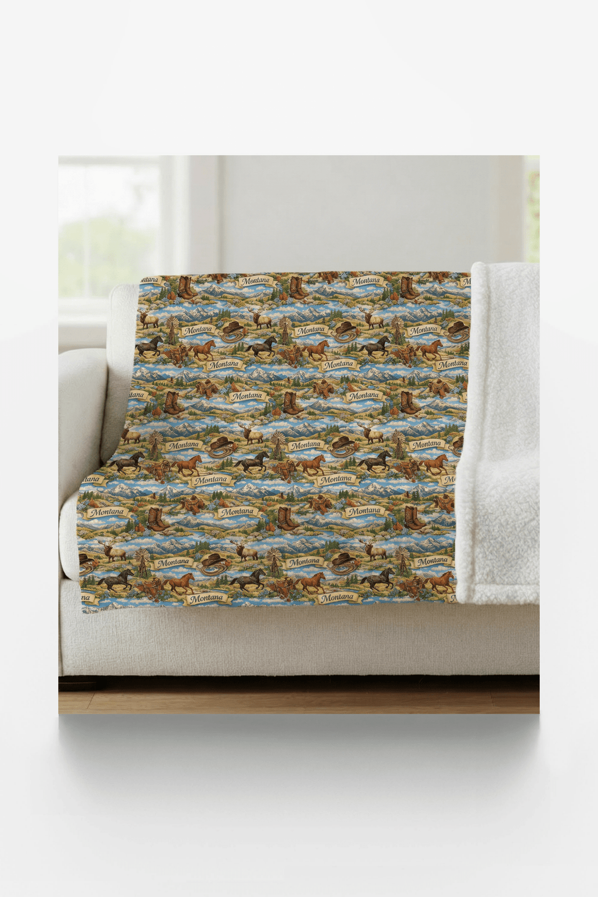 Montana Big Sky West Sherpa Blanket