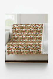 Oklahoma Flora & Fauna Sherpa Blanket