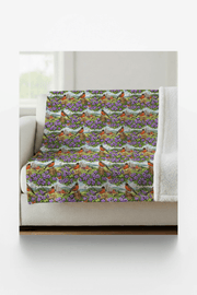 Wisconsin Flora & Fauna Sherpa Blanket