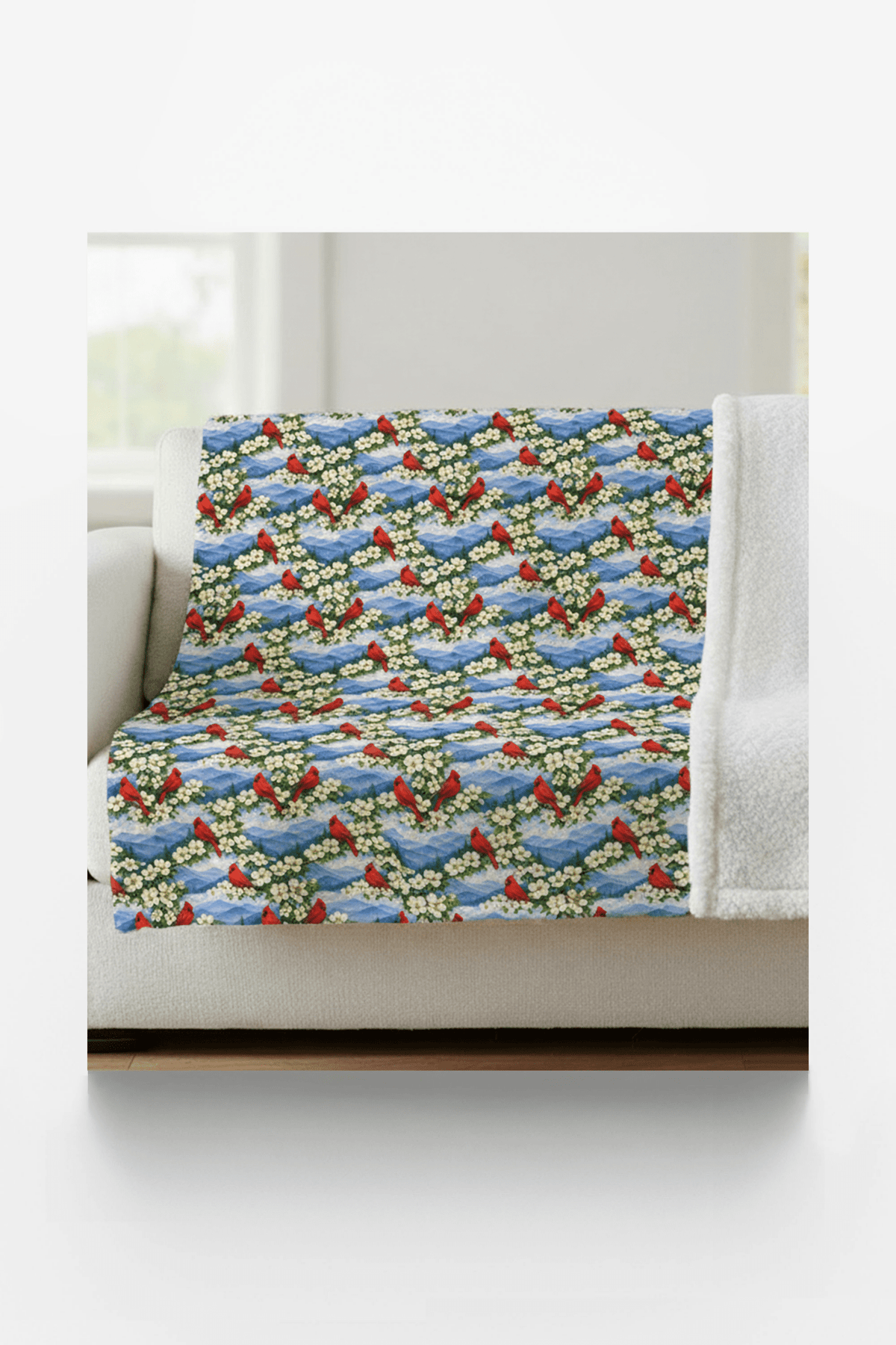 North Carolina Flora & Fauna Sherpa Blanket