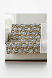Utah Flora & Fauna Sherpa Blanket