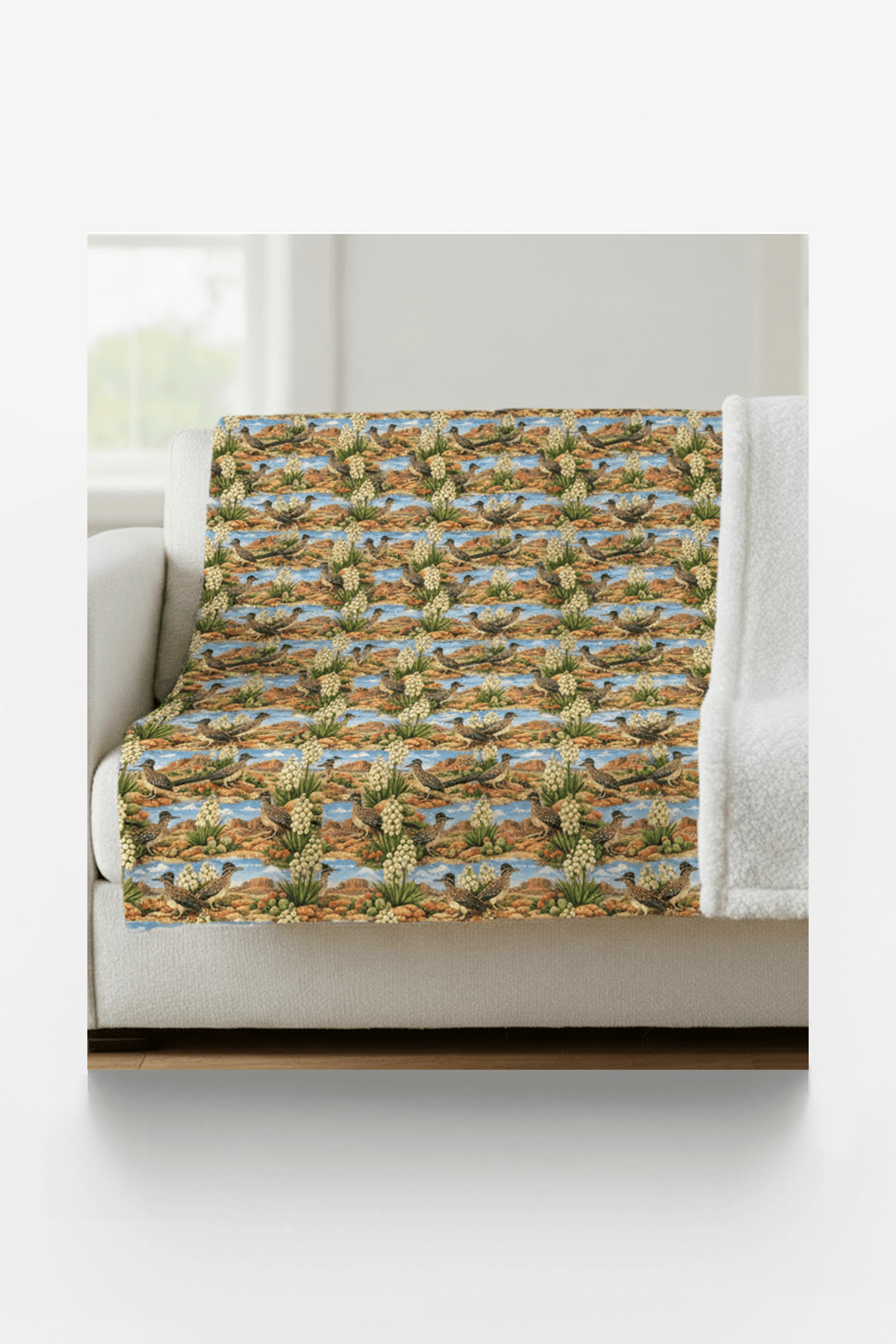 New Mexico Flora & Fauna Sherpa Blanket