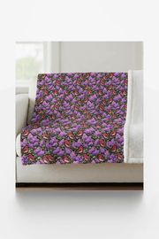 New Hampshire Flora & Fauna Sherpa Blanket