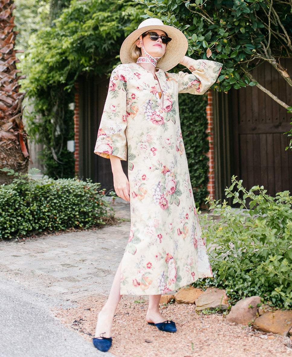 Wildflower Sun Hat - Coral Wide & Short Grosgrain Ribbon