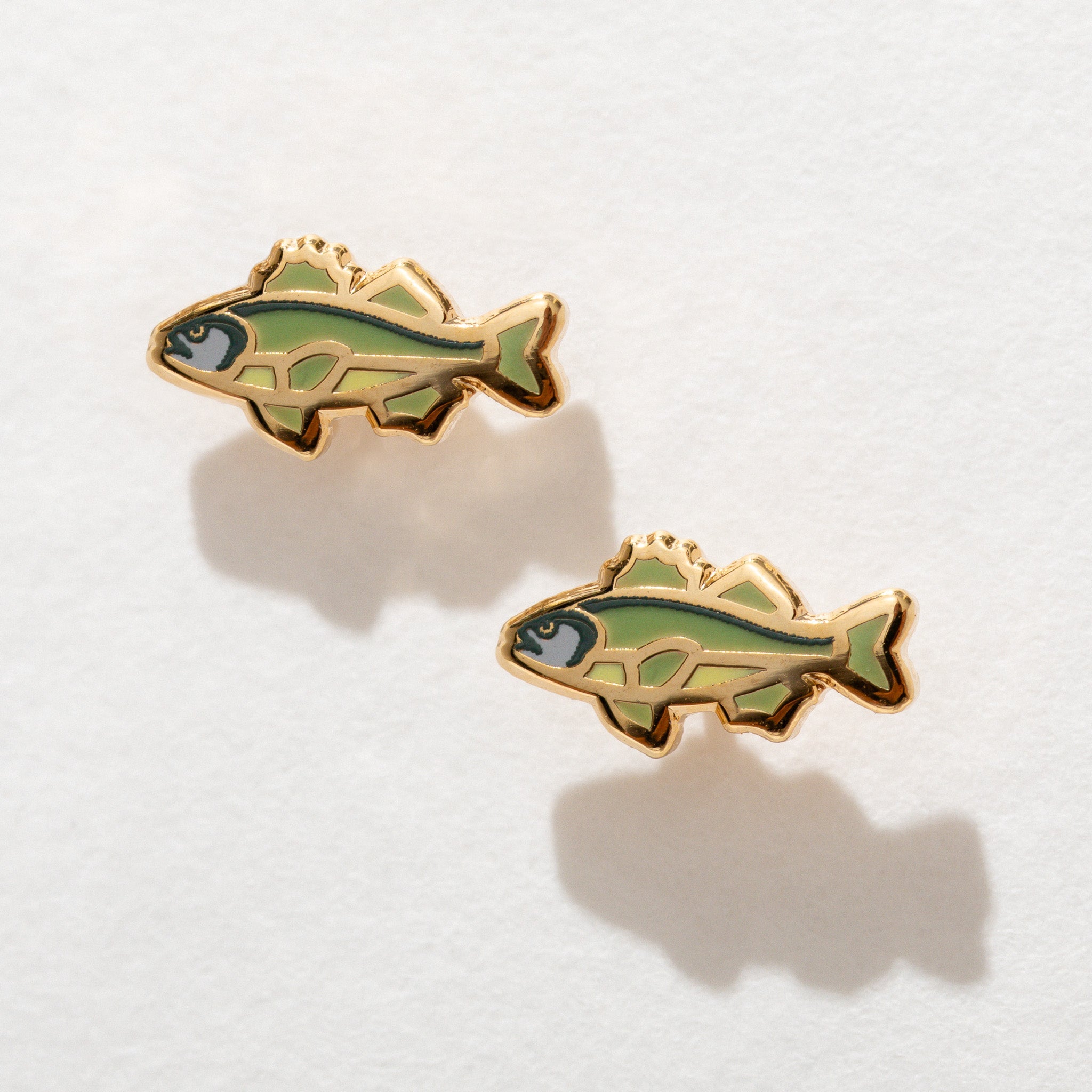 Bass Fish Studs