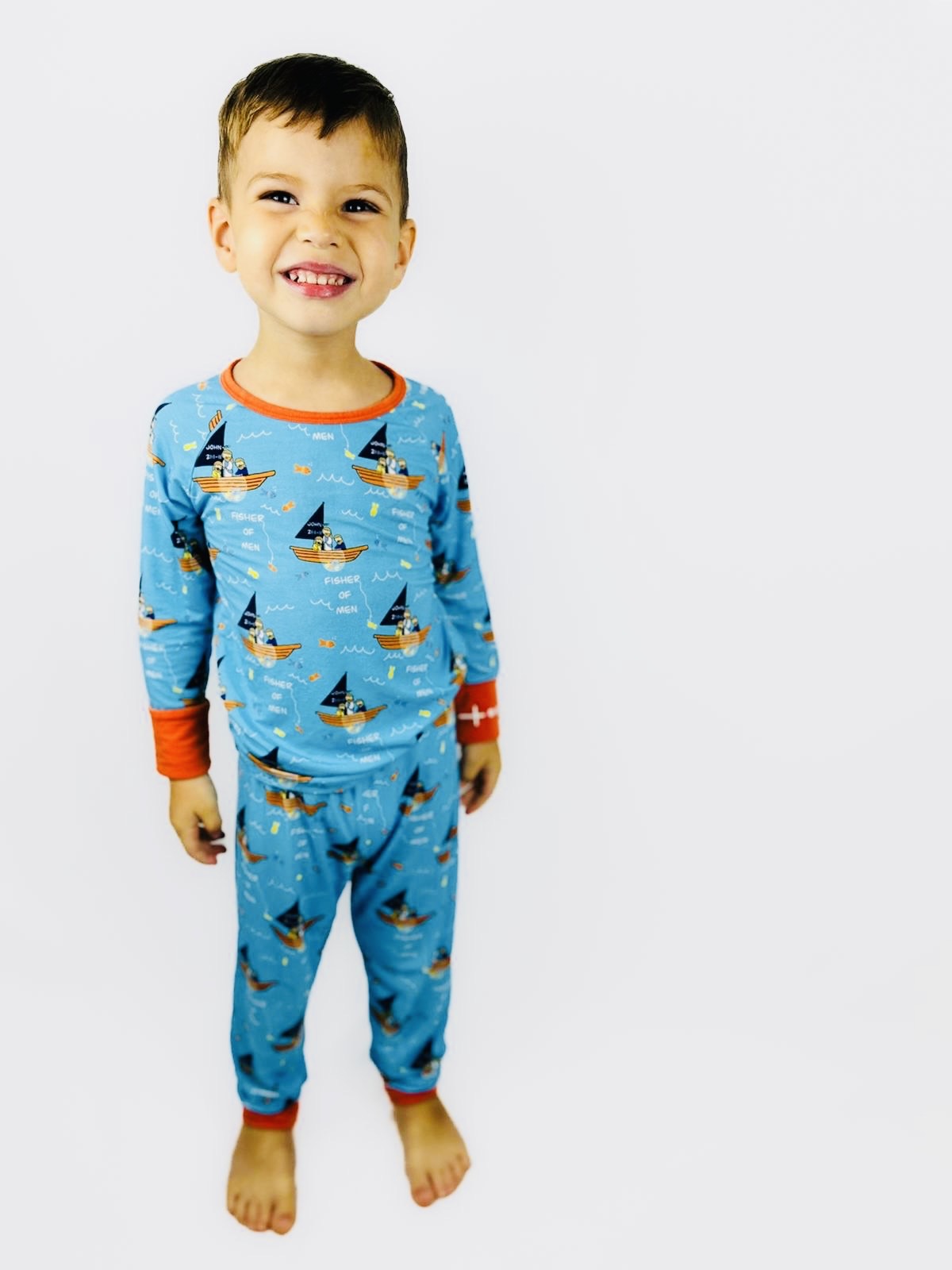 Fisher Of Men Two Piece Kids Pajamas