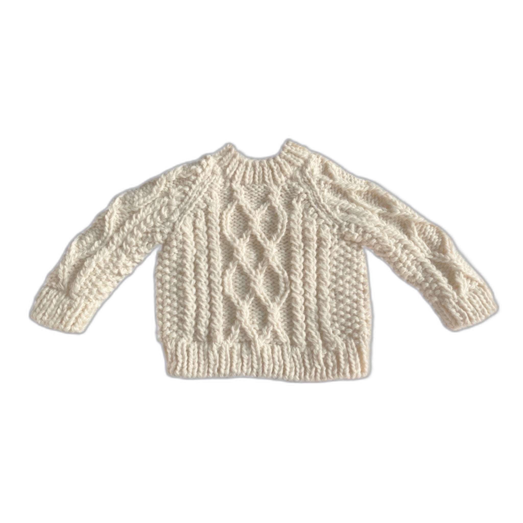 Fisherman Sweater, Cream
