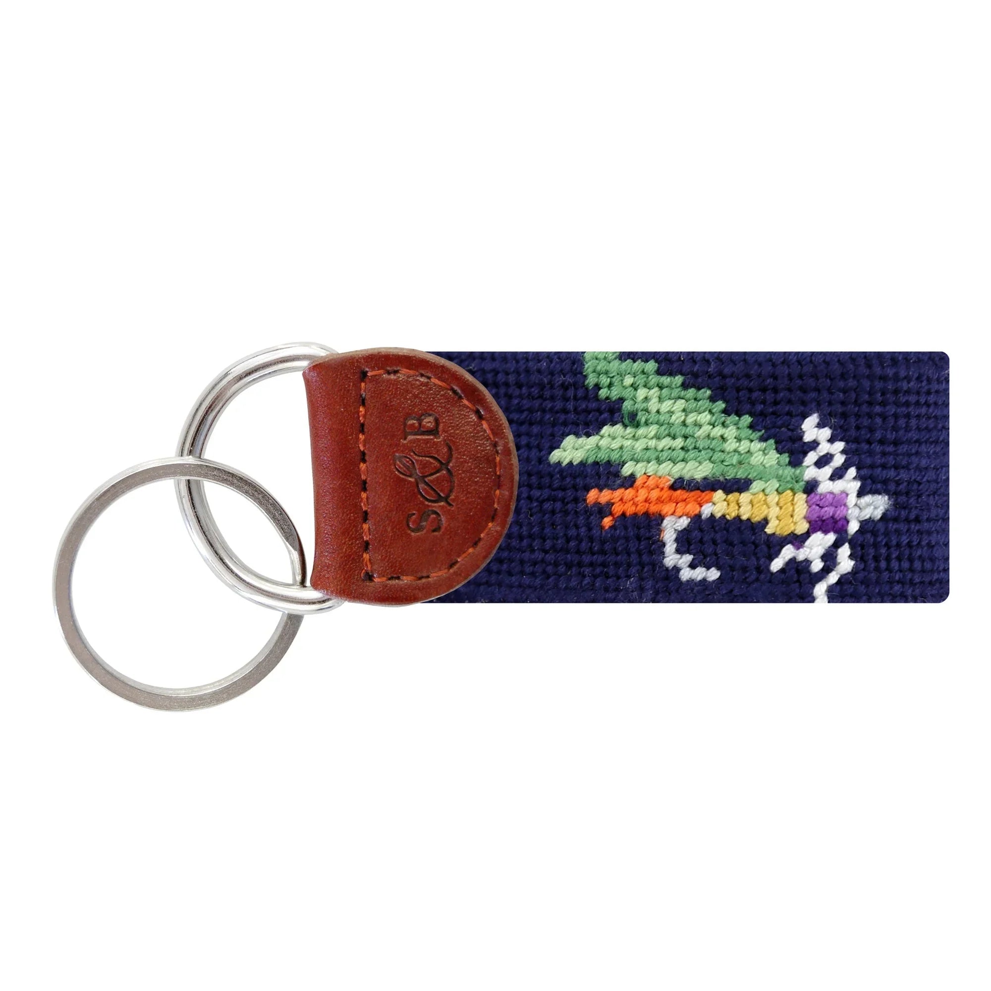 Fishing Fly Key Fob (dark Navy)