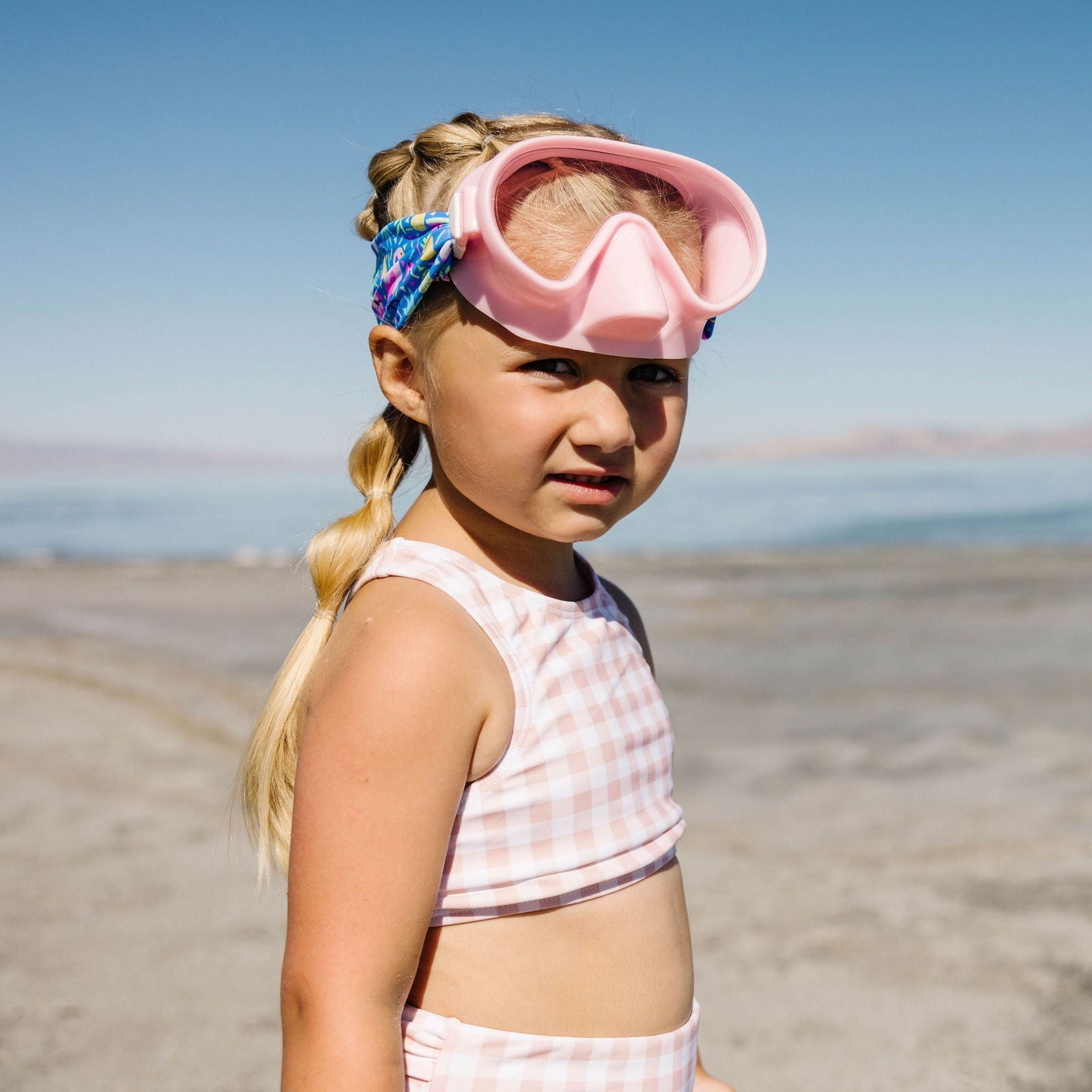Flamingo Pop Youth Swim Mask