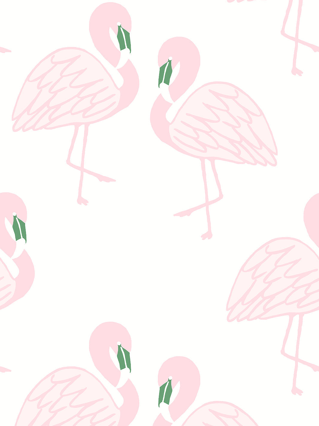 'flamingos' Wallpaper By Tea Collection - Beverly Hills