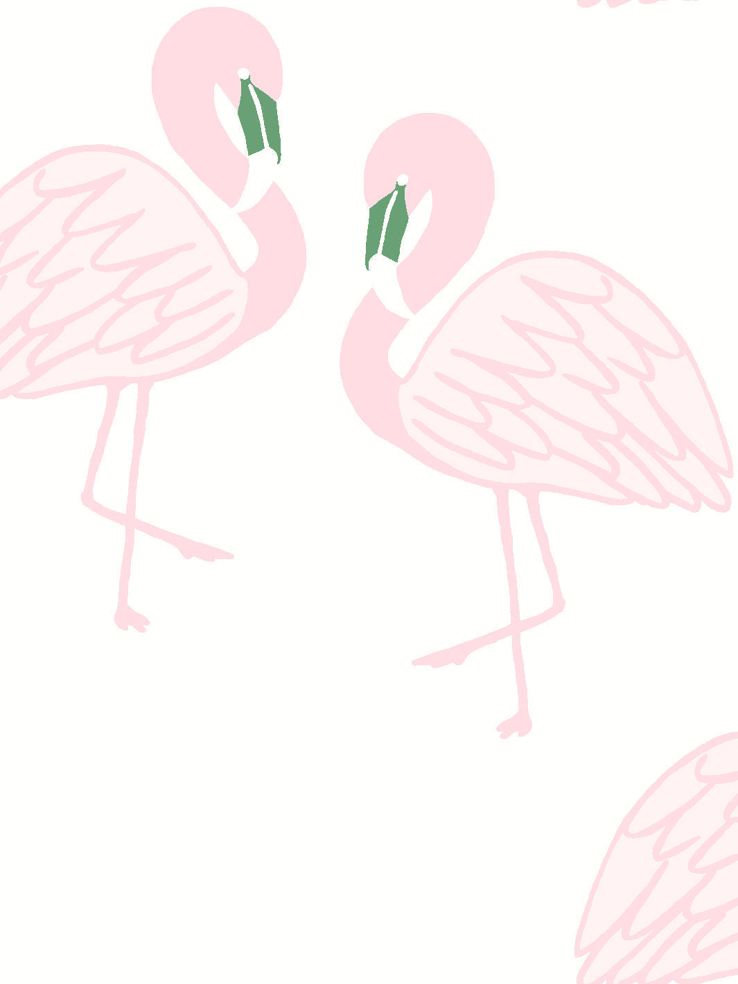 'flamingos' Wallpaper By Tea Collection - Beverly Hills