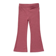 Girls Flare Pants In Mesa Rose