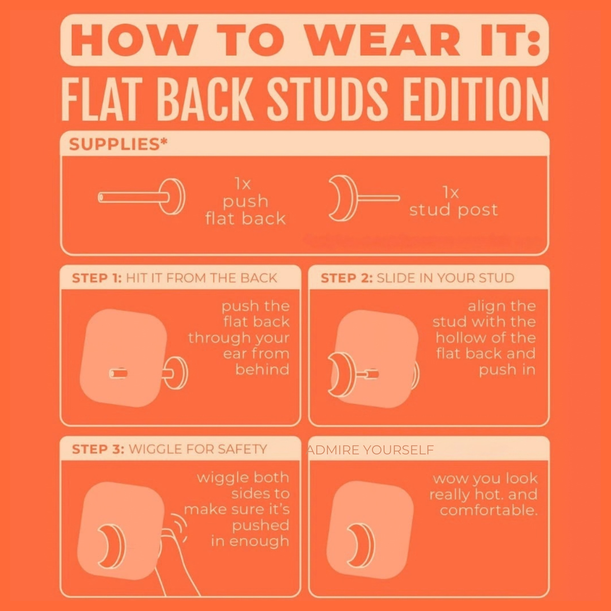 Circle Flat Back Studs