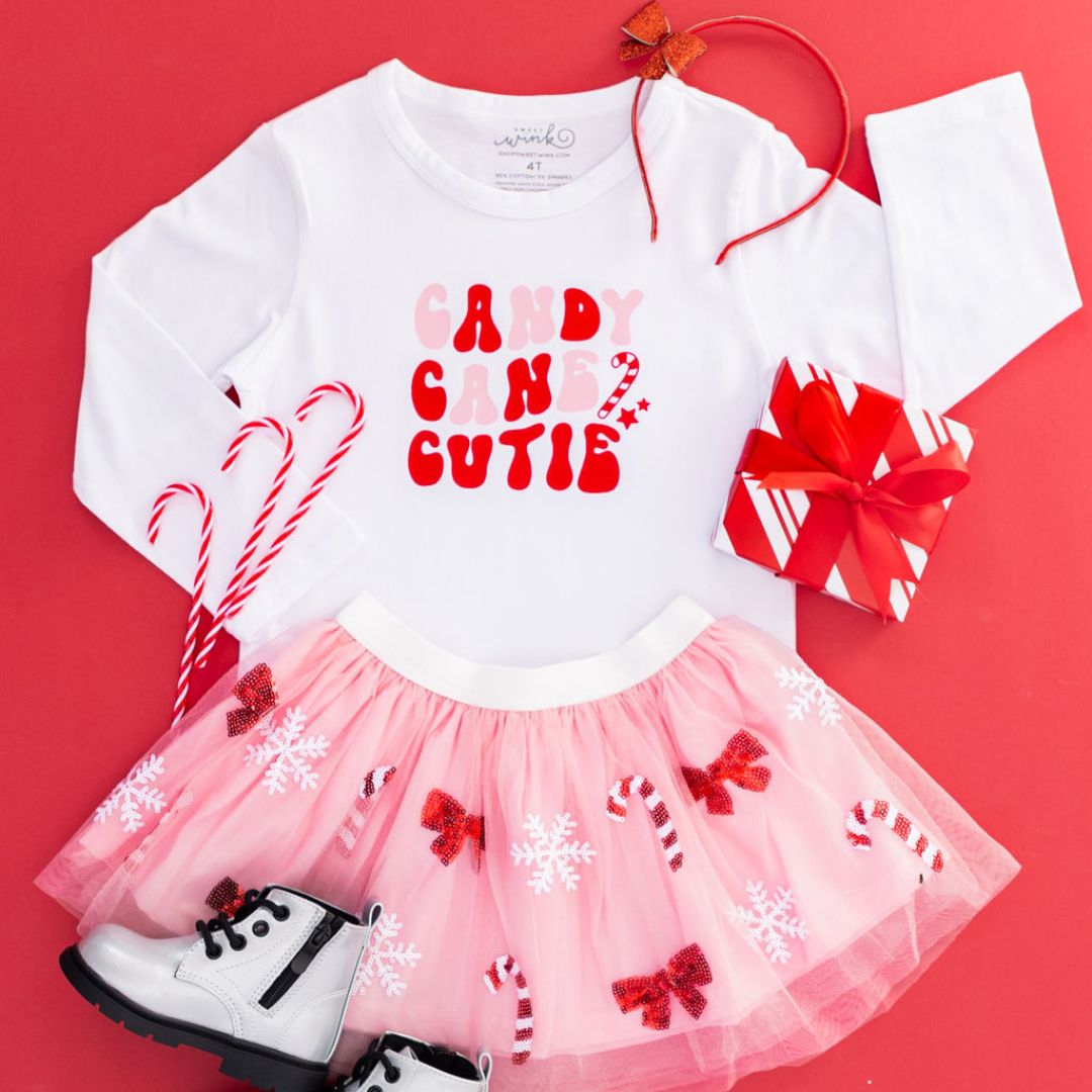 Candy Cane Cutie Sequin Christmas Tutu