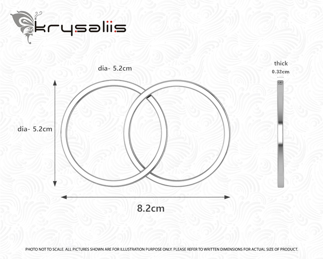 Krysaliis Sterling Silver Teether Rattle -  2 Ring