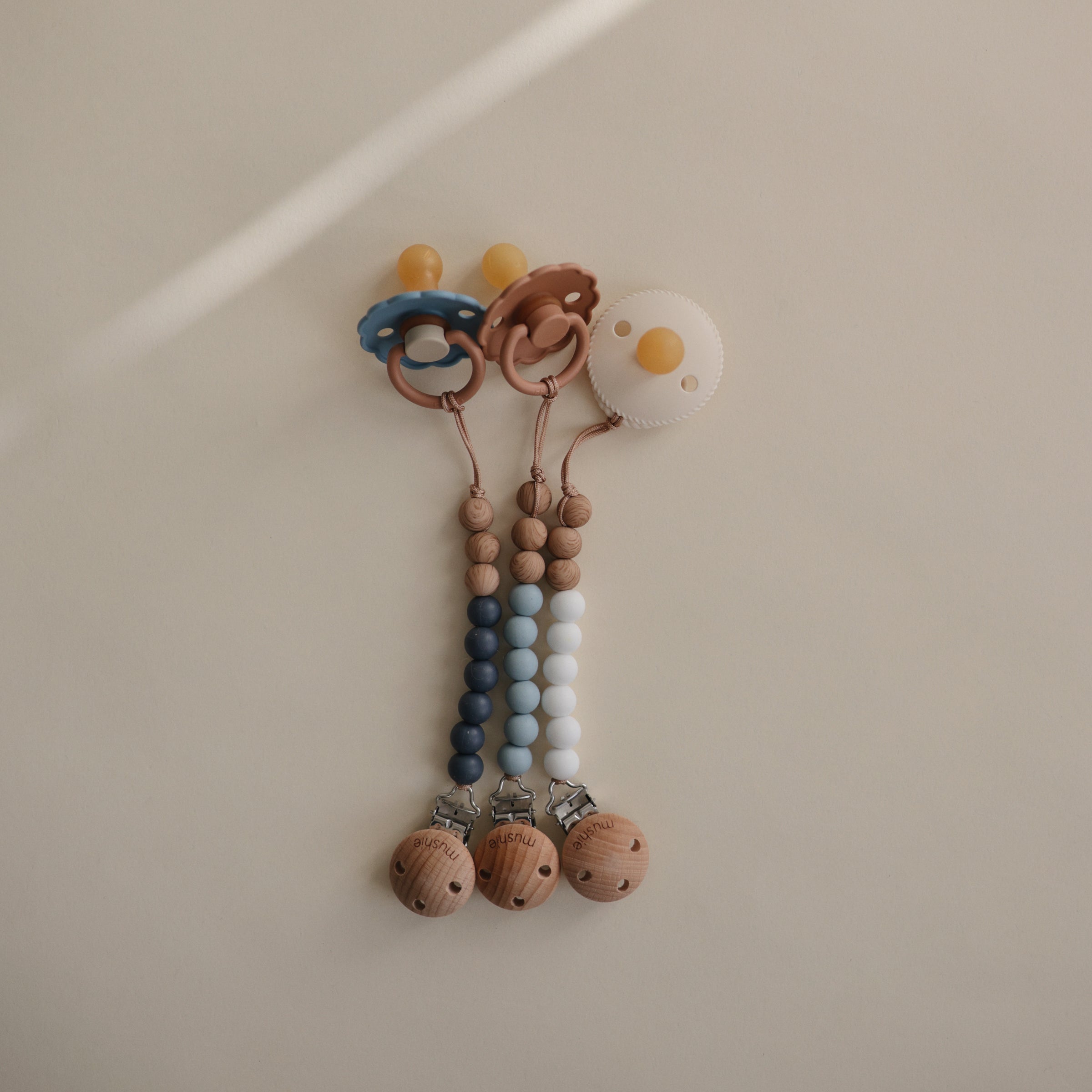 Frigg Rope Natural Rubber Pacifier 2-pack