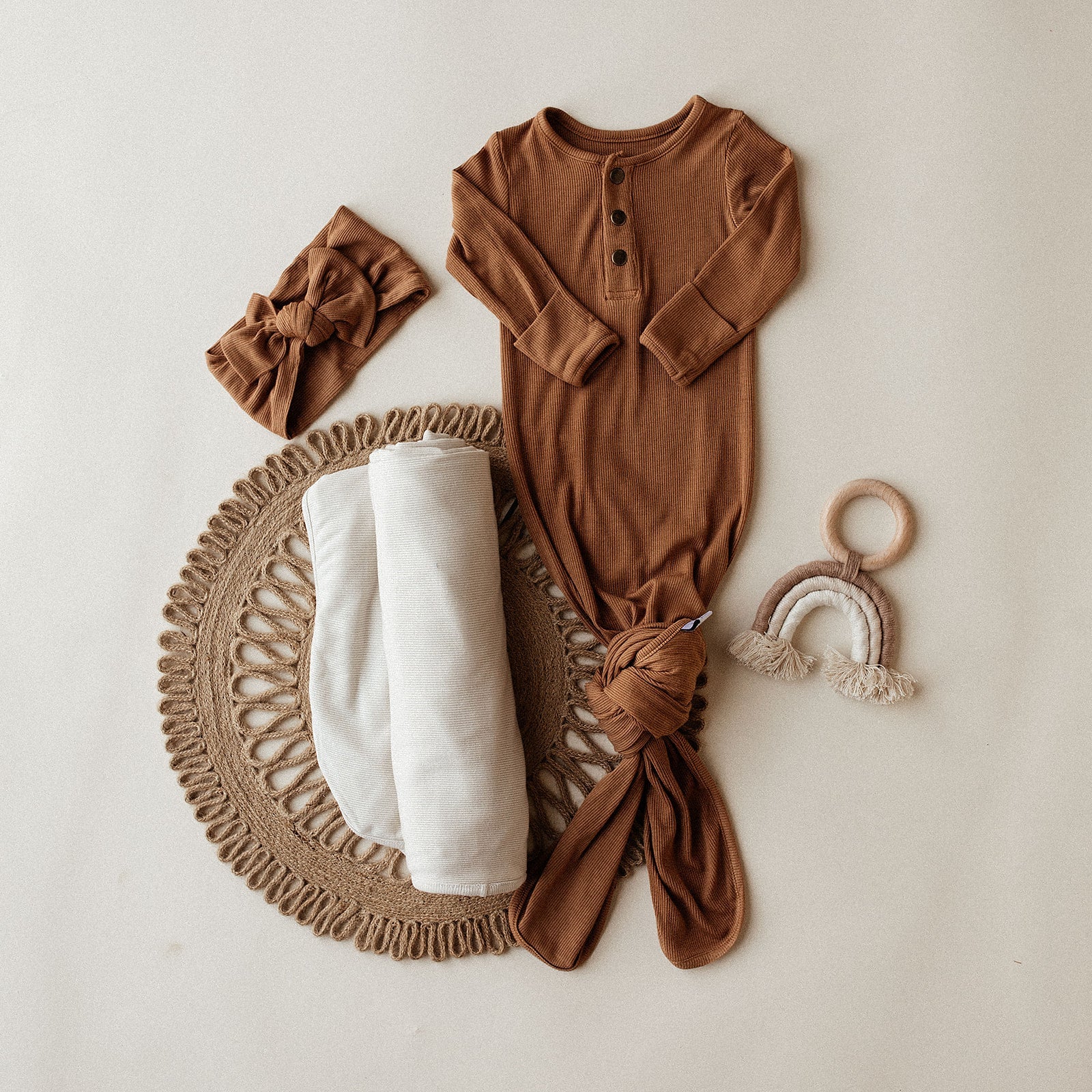 Camel Ribbed Headband