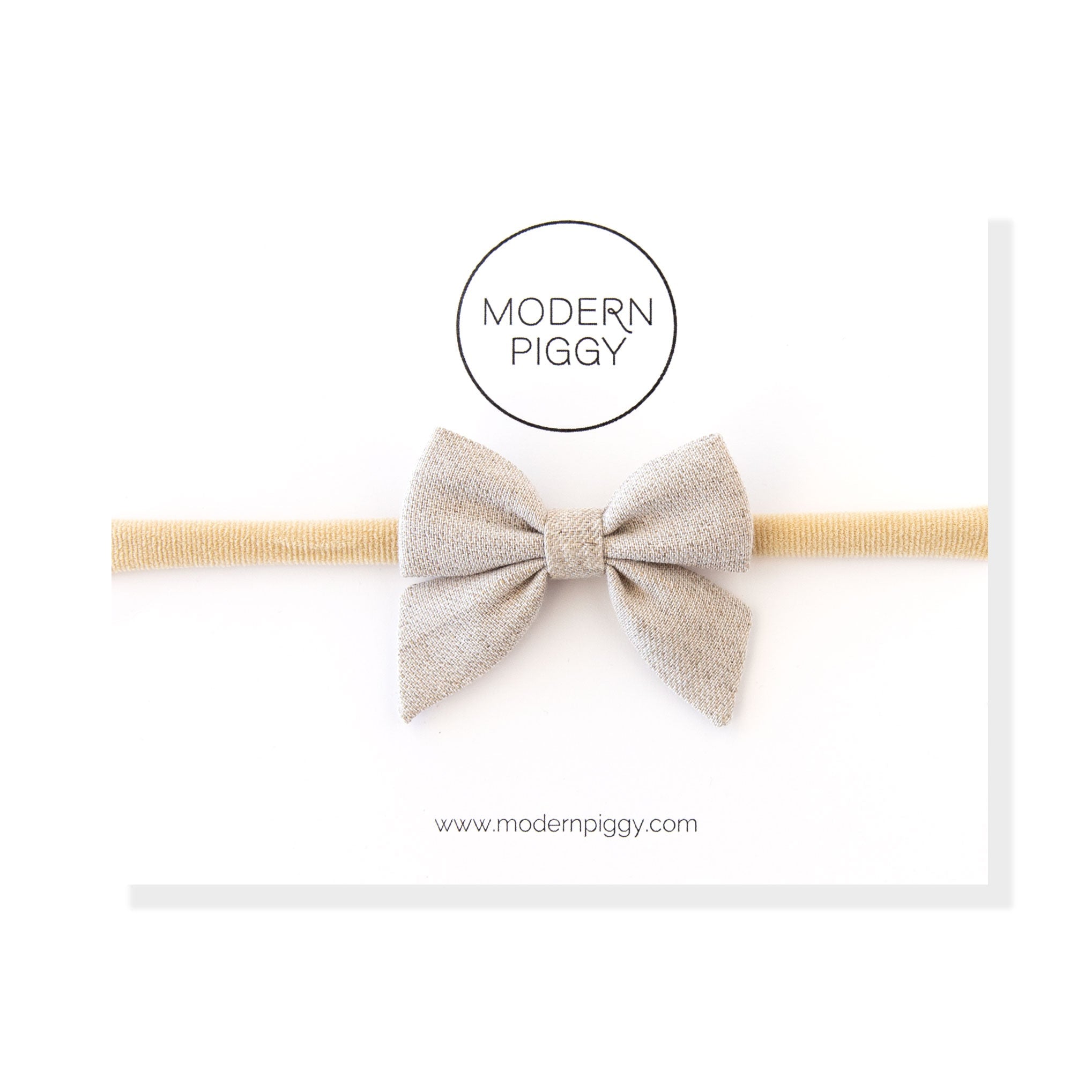 Flax | Mini Piggy Bow