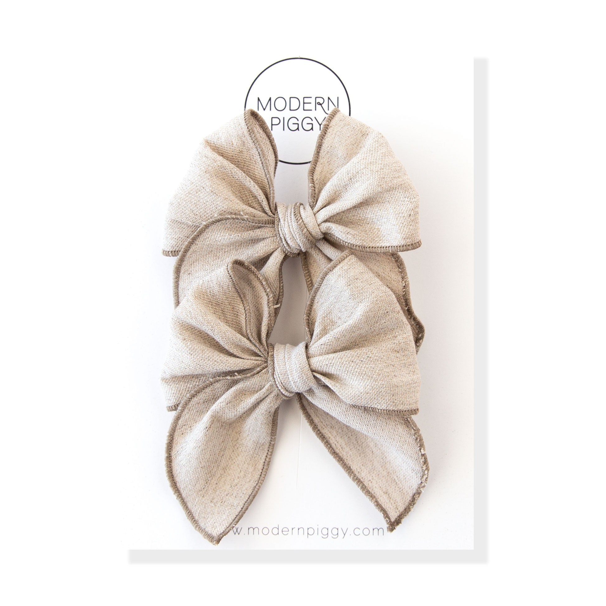 Flax | Pigtail Set - Petite Party Bow