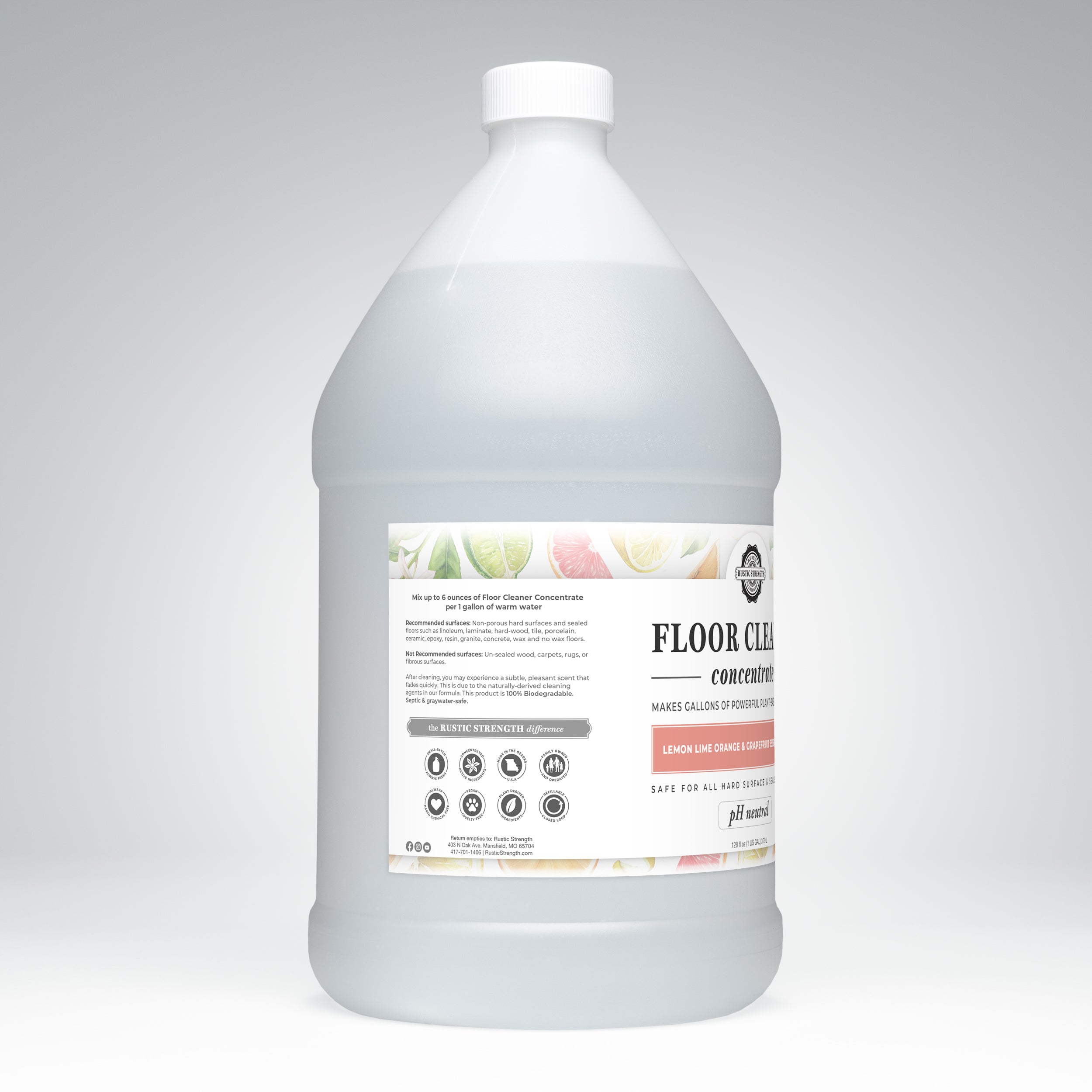 Floor Cleaner Concentrate | Lemon, Lime, Orange & Grapefruit