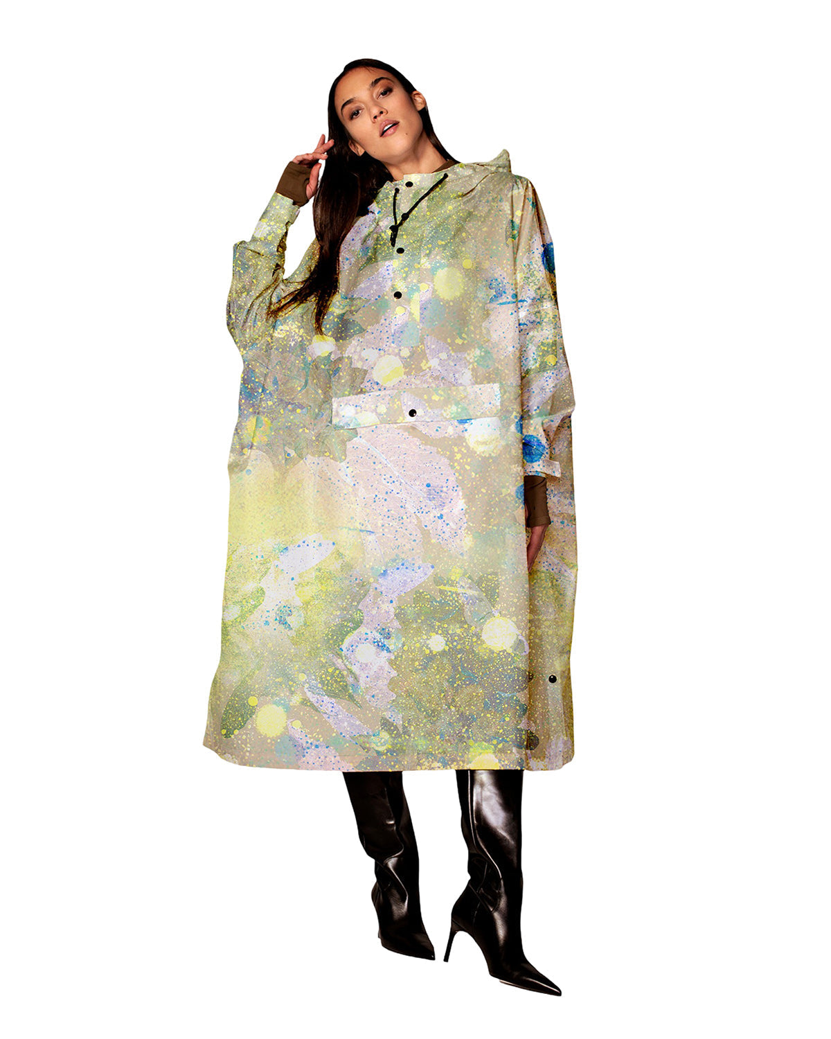 Rain Poncho Floral