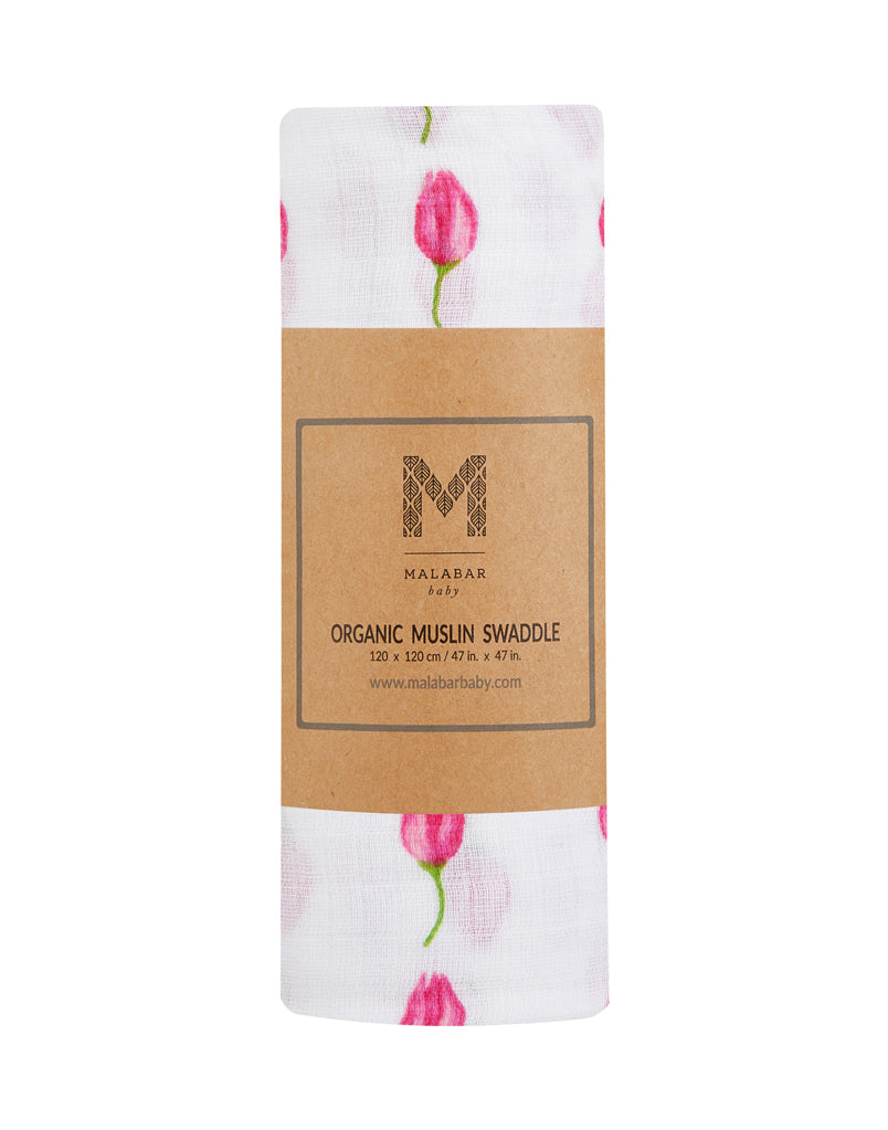 ORGANIC SWADDLE - FLOWER BUD