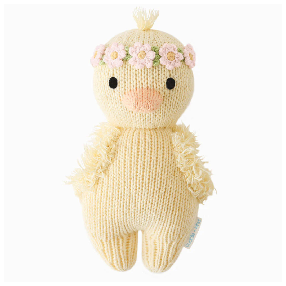 Flower Duckling - Handmade Organic Cotton Plush Toy