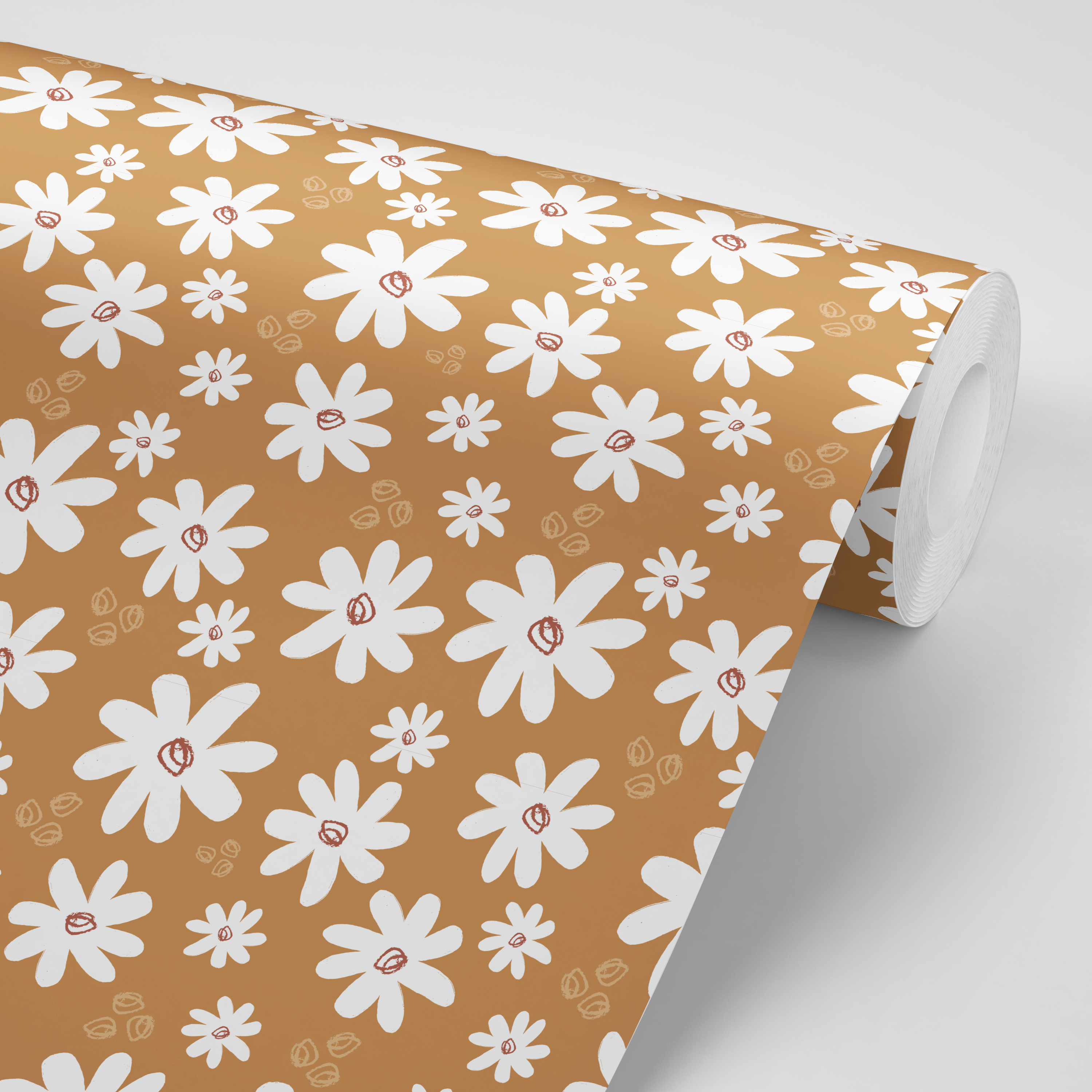 Flower Sketch Contact Paper  - Pack Of 3 Rolls (24x48" Each)