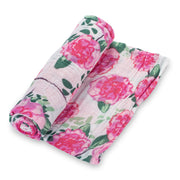 Live Life In Full Bloom Swaddle Blanket