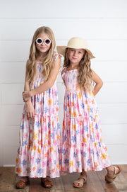 Flower Tiered Dress