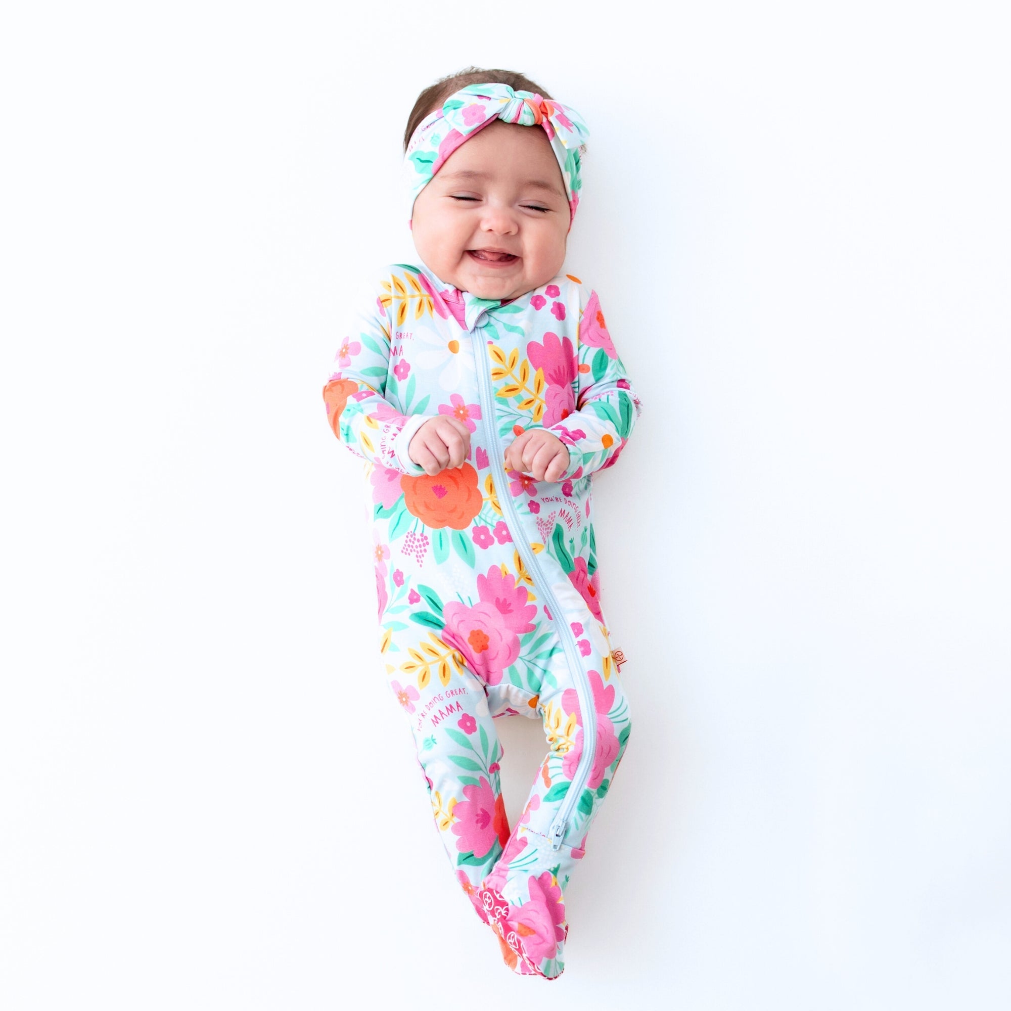 The Softknot Bow | Flower Power | "you're Doing Great, Mama"