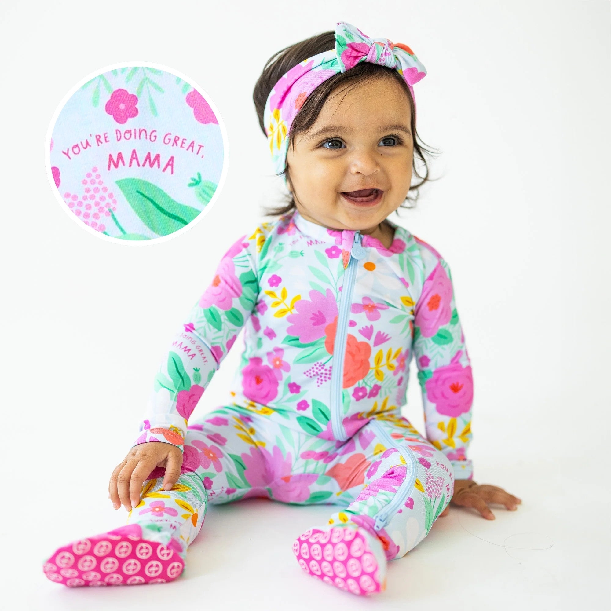 The Second-skin Footie | Flower Power | "you're Doing Great, Mama"