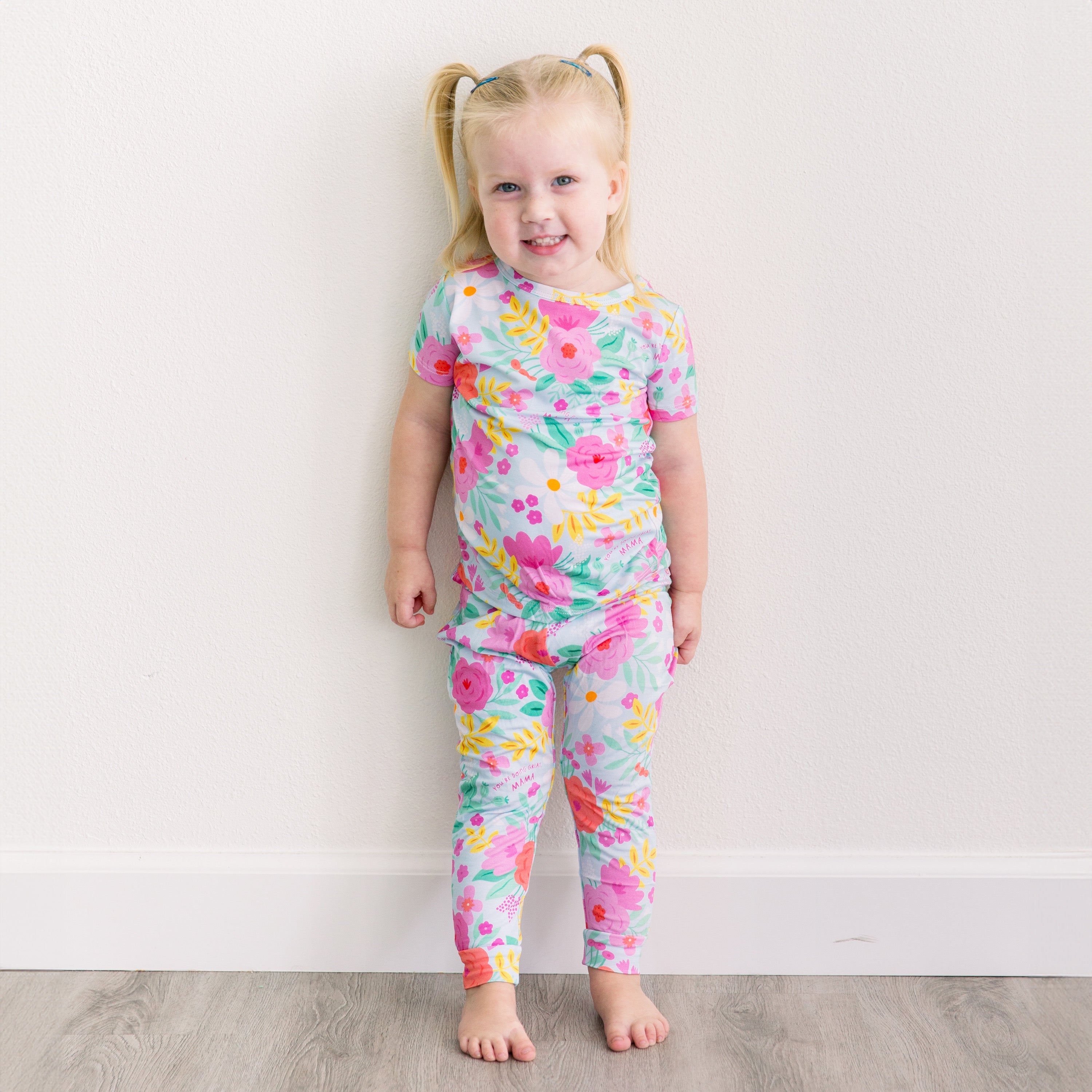 The Second-skin 2-piece Pajama | Flower Power | "you're Doing Great, Mama"