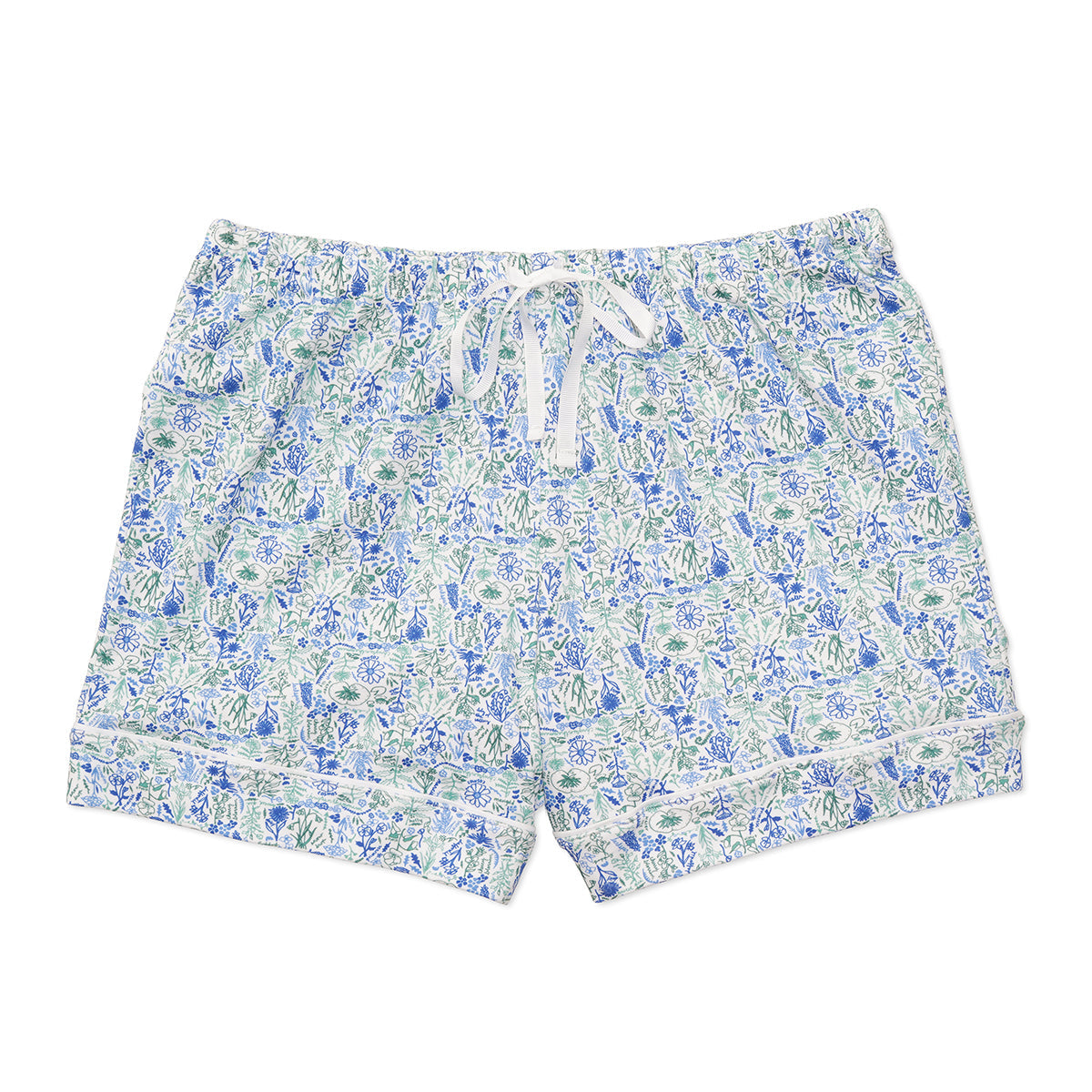 Birth Flowers Women’s Button Polo Short Pajama Set - Birth Flowers - Aster Multi
