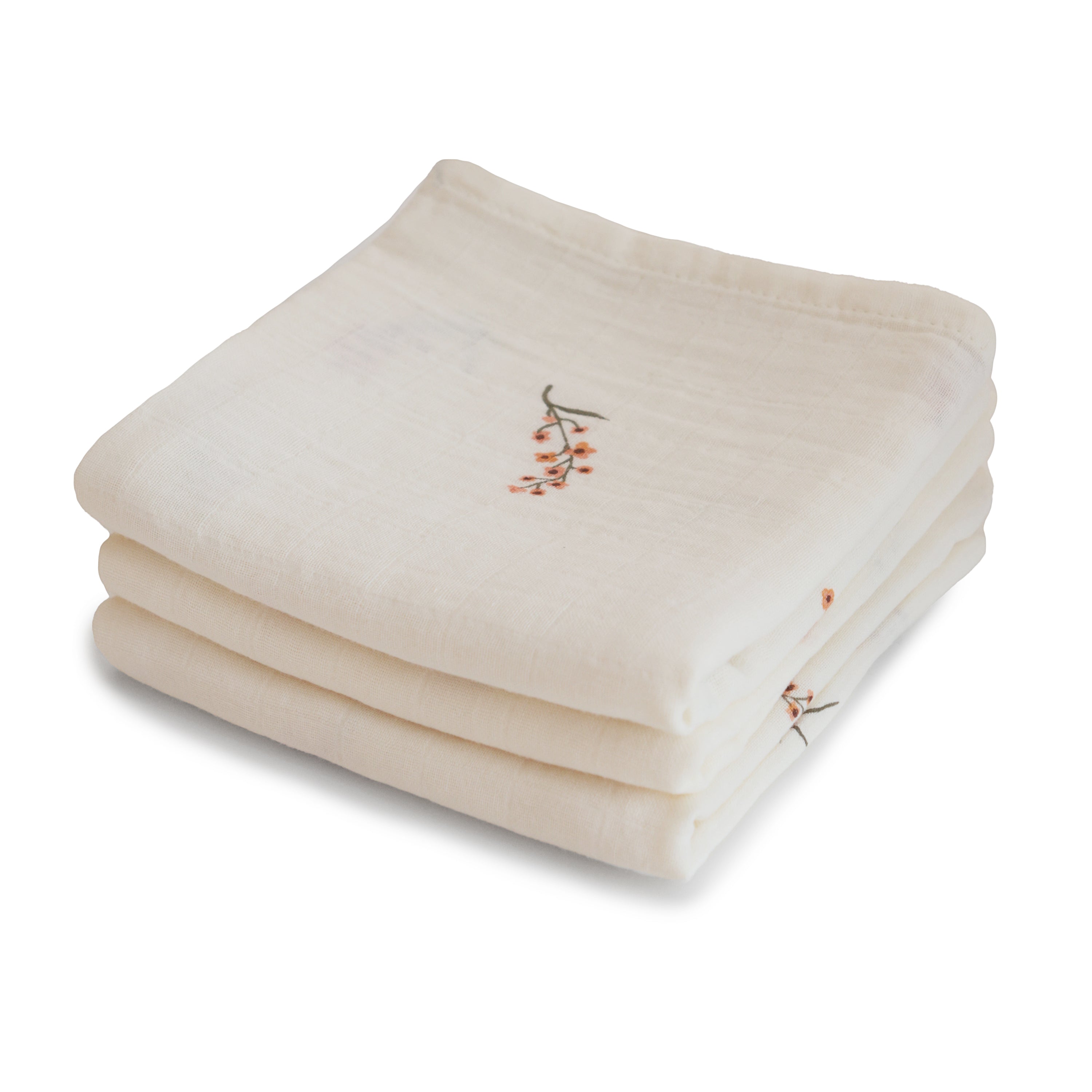 Organic Cotton Muslin Cloths 3-pack