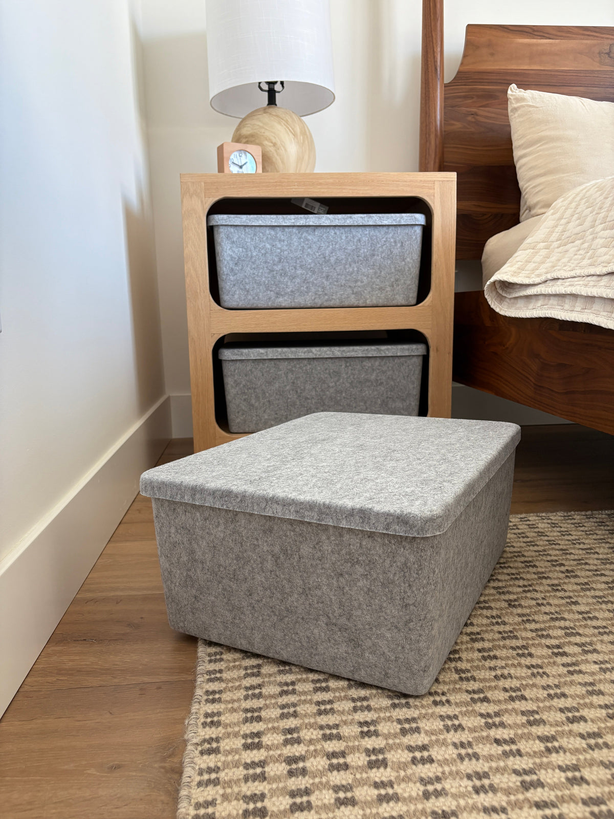 The Sculpted Bin - Xl With Lid | Set Of 3