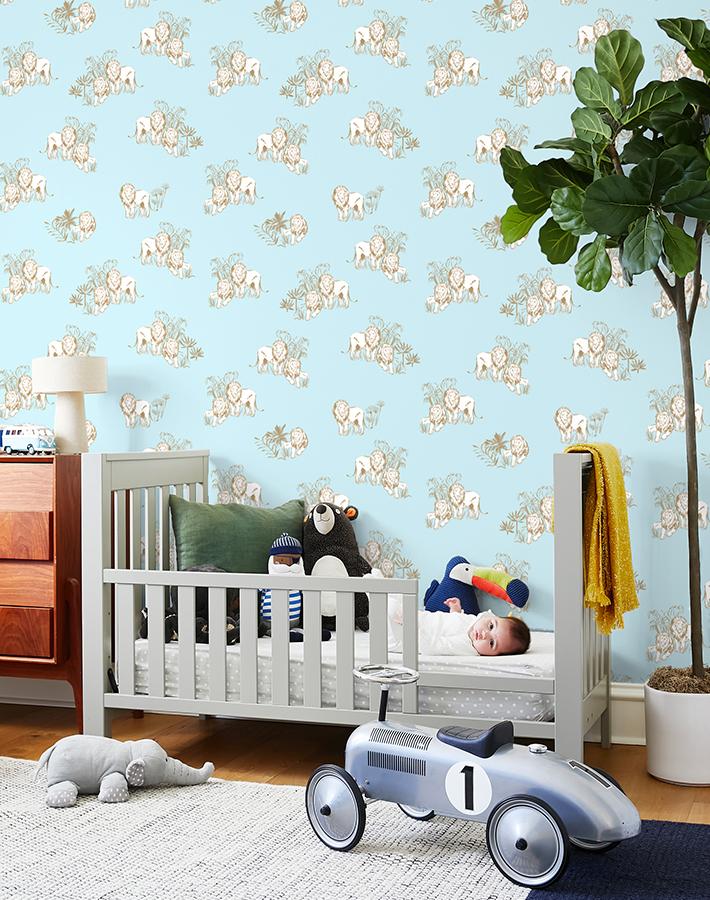 'foliage Lions' Wallpaper By Tea Collection - Sky