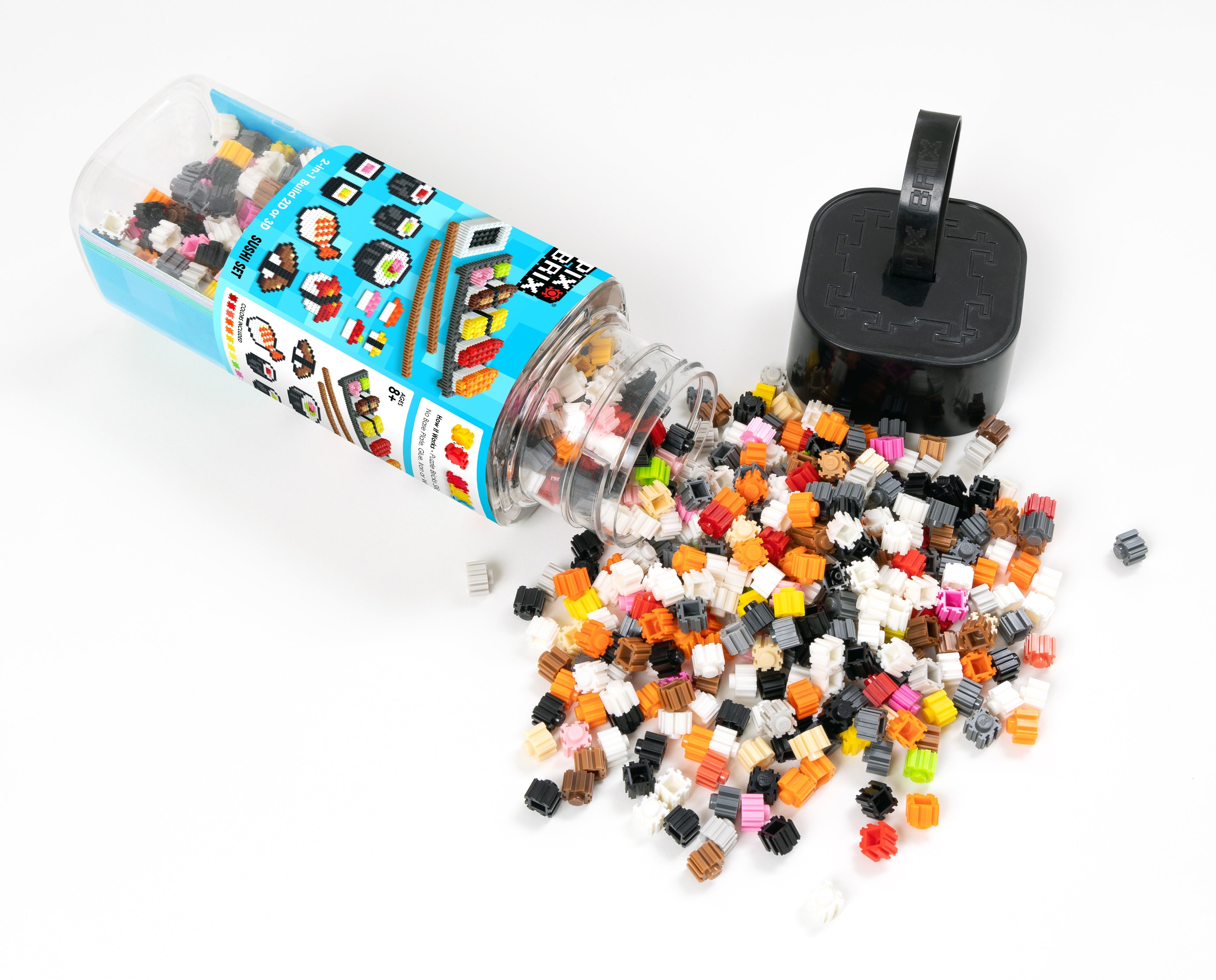 Food Bottle – Sushi Set | Build Pixel Sushi In 2d & 3d