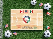 Soccer Pitch Serving Board | Maple Wood Charcuterie Platter, Watch Party Tray, Usa Made
