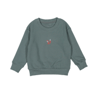 The Printed Sweatshirt - Wolf Embroidered