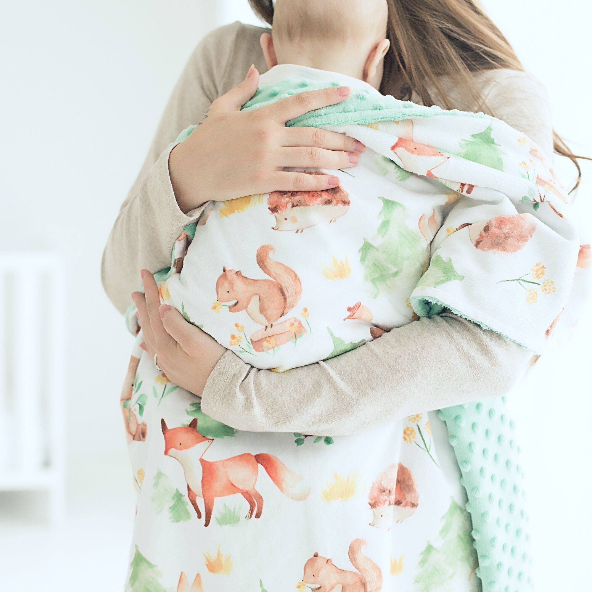 Forest Friends Minky Baby Blanket