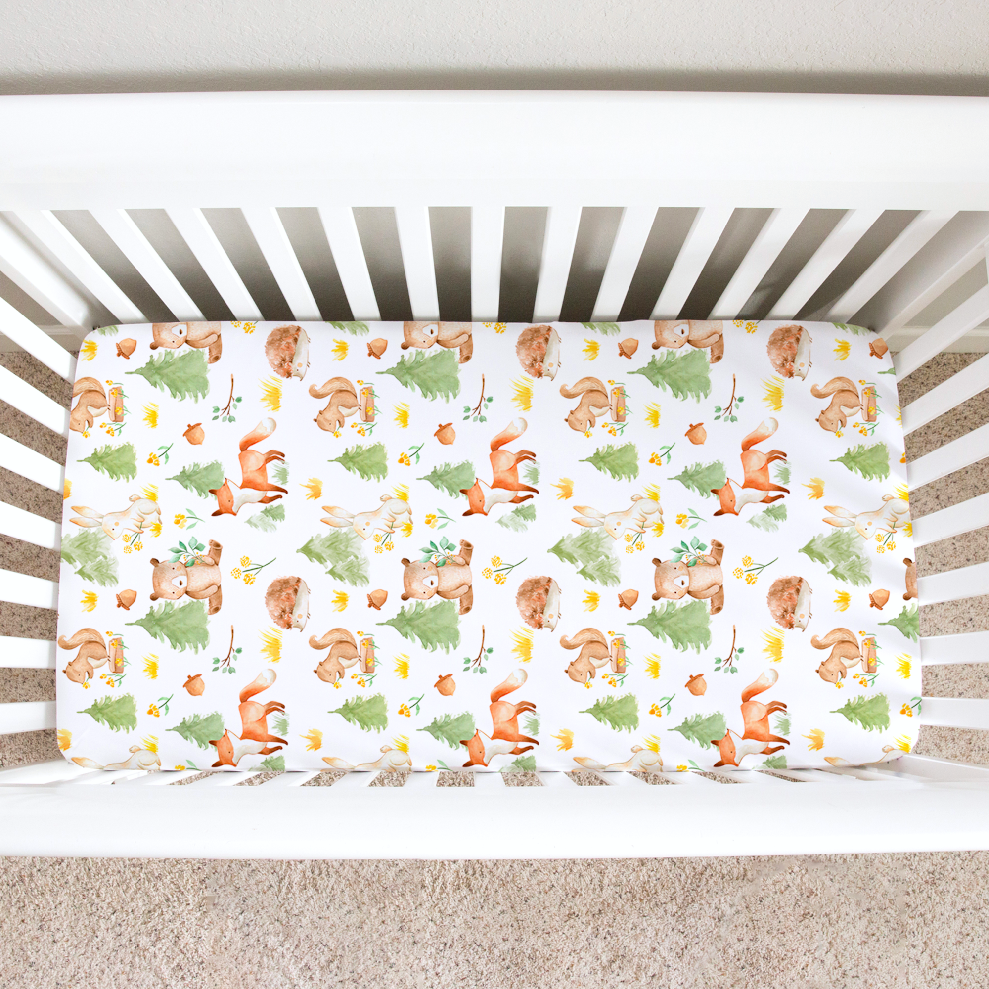 Forest Friends Fitted Crib Sheet