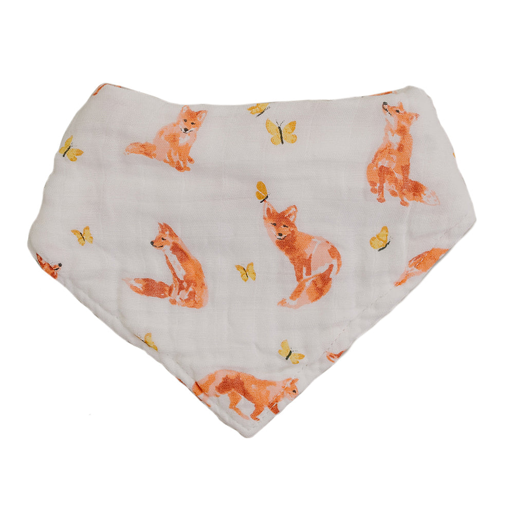 Fox Tales + Prairie Oh So Soft Muslin Bandana Bib Set